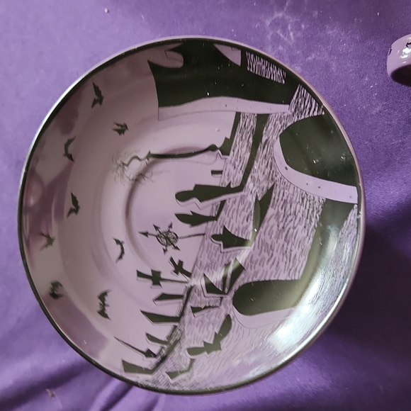 DISNEY NBC NIGHTMARE BEFORE CHRISTMAS CUP AND SAUCER NWT - Picture 2 of 6